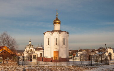 Church of St. Michael the Archangel in Maloyaroslavets in winter