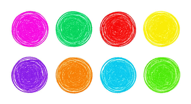 Vibrant Abstract Circles Representing Colors and Diversity on White Background