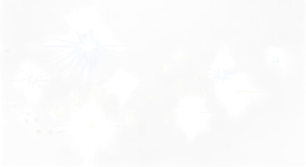 Abstract light effect with bokeh and sparkles isolated on transparent background