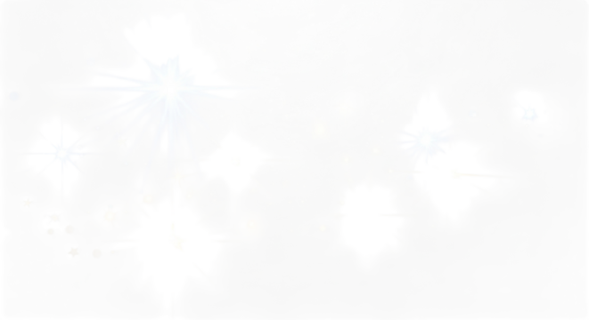 Abstract light effect with bokeh and sparkles isolated on transparent background