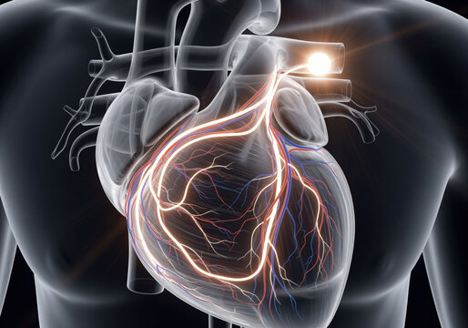 Heart's Electrical System Illustration