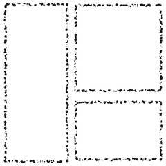 Squares and rectangles. Abstract textures and signs