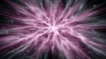 Vibrant Abstract Space Design Wallpaper Illustration with Glowing Energy Flowing to Infinity