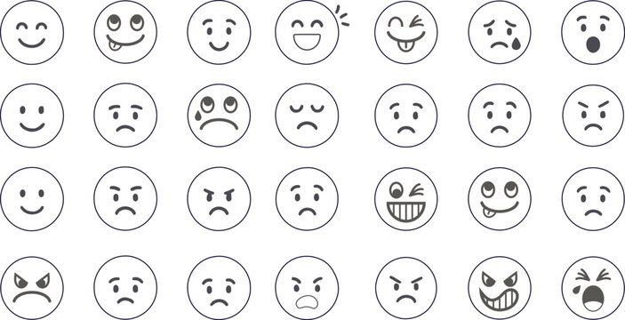 Emotional Intelligence UI Suite 2024: Expressive Emoticon Collection for Digital Communication & Mental Health Platforms
