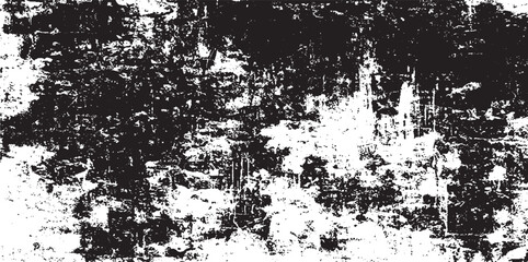 Scratched and Cracked Grunge Urban Background Texture Vector. Dust Overlay Distress Grainy Grungy Effect. Distressed Backdrop Vector Illustration. Isolated Black on White Background. EPS 10.