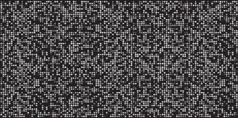 Fototapeta premium Monochrome texture composed of irregular graphic elements. Distressed uneven grunge background. Abstract vector illustration. Overlay for interesting effect and depth. Isolated on white background.