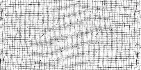 Monochrome texture composed of irregular graphic elements. Distressed uneven grunge background. Abstract vector illustration. Overlay for interesting effect and depth. Isolated on white background.