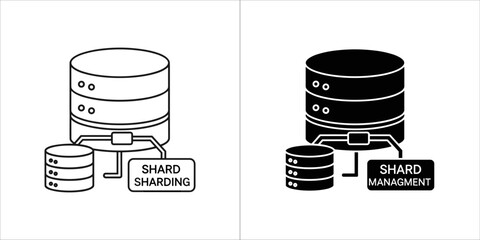 Database sharding and management for distributed data storage and scalability