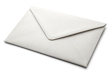 Elegant White Envelope on Clean Background Ready for Mailing or Invitation