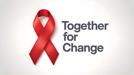 World AIDS Day Message | Together for Change Red Ribbon Artwork