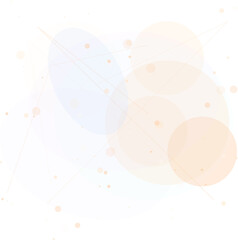 Dreamy pastel circles overlay with connecting lines, abstract space nebula, soft dreamy design element for websites, posters, and creative projects