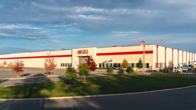Rome, NY - Oct 18, 2025: Wide view of Orgill, Inc., is the world's largest independent hardlines (hardware and home improvement) distributor, founded in 1847 with 13000+ retail locations in the USA