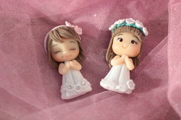 Biscuit angels for christening