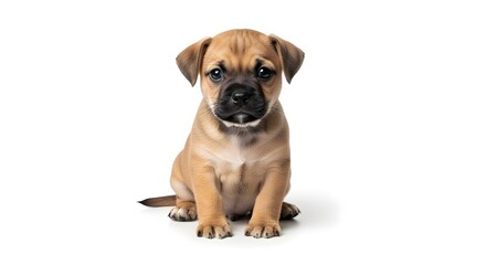 Adorable Puggle Puppy A Blend of Pug and Beagle Charm in a Cute Small Dog
