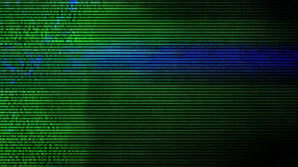 Analog TV glitch damaged with VHS static signal error distortion and futuristic digital effects - Powered by Adobe