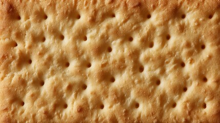 Cracker texture showing baked golden snack food