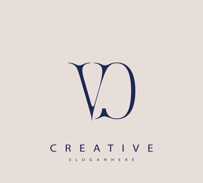 Sophisticated and stylish letter logo design featuring the combination of the letters V and D in dark blue color scheme perfect for branding stationery website headers or social media graphics