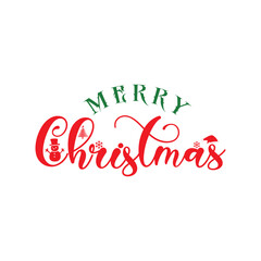Merry christmas lettering design with tree and star vector illustration