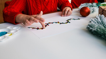 Idea for Christmas creativity with children.