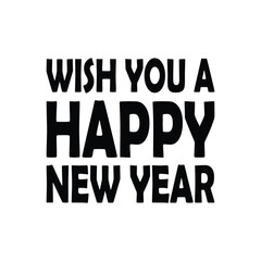 Fototapeta premium Happy New Year greeting text
