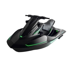 Photo of jet ski isolated on transparent background