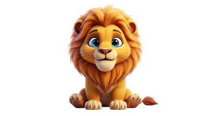 Obraz premium Lion isolated on transparent background