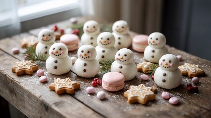 Army of Snowman Meringues