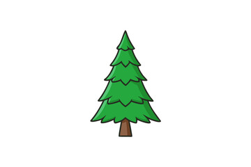 Pine tree victor art design white background