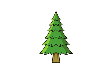 Pine tree victor art design white background