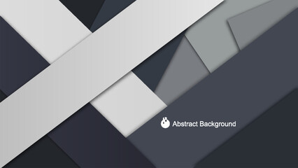 Abstract geometric background with layered shapes in grayscale tones for modern design and creative projects 