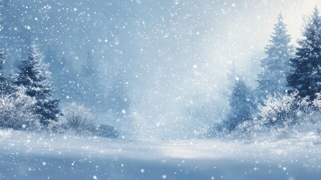 winter background snowflakes on a beautiful background christmas background for cards snowfall snowy nature landscape winter dust
