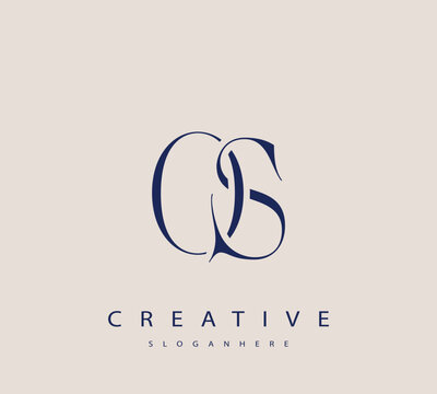Sophisticated and stylish letter logo design featuring the combination of the letters O and S in dark blue color scheme perfect for branding stationery website headers or social media graphics