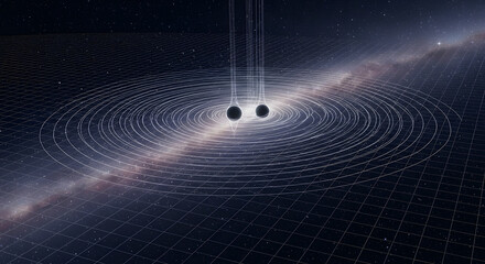Black holes: Gravitational waves propagating through space-time after the collision