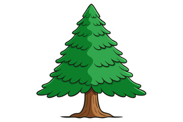 Cedar tree victor art design white background no name
