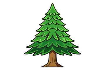 Cedar tree victor art design white background no name