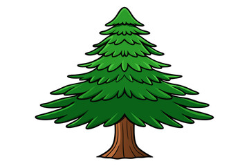 Cedar tree victor art design white background no name