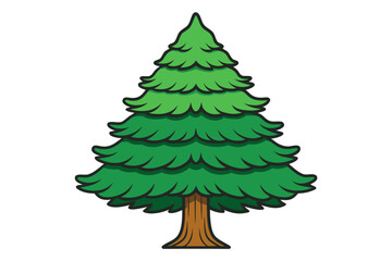 Cedar tree victor art design white background no name