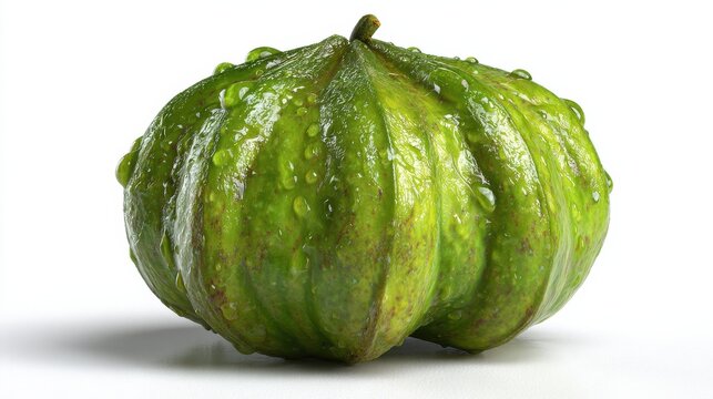 fresh green chayote squash
