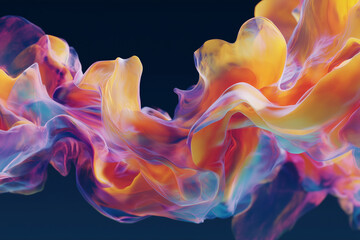 Awangardowe tło – abstrakcyjne kolorowe fale, geometryczne struktury i futurystyczne tekstury