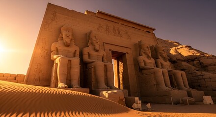 Ancient Egyptian Royal Hall Interior