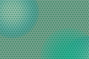 green modern hexagons geometric background grid honeycomb cellular abstract