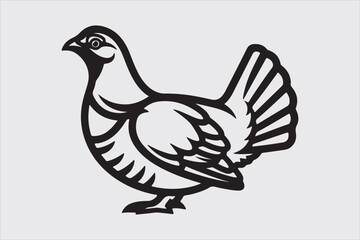 bird line art vector design