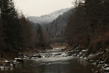 river in winter