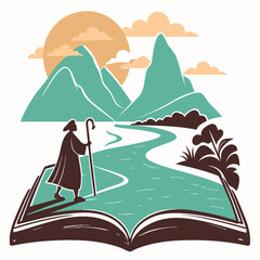 Ancient Story Book Landscape