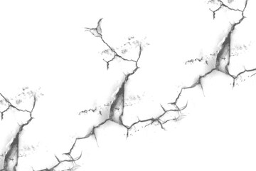 Abstract crack texture transparent background isolated grunge broken surface damage weathered wall scratch effect aged material design element