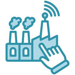 Automation Icon, Mini Illustration Relate To Industry 4-0, Modern Industry. Use For Modern Concept, Ui, Ux Web And App Development.