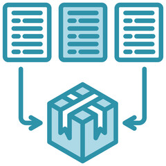 Predictive Model Icon, Mini Illustration Relate To Industry 4-0, Modern Industry. Use For Modern Concept, Ui, Ux Web And App Development.