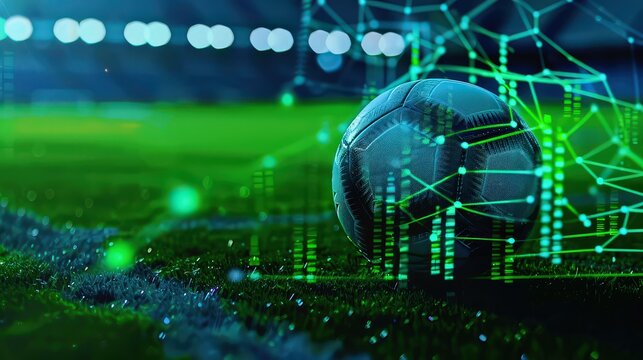 Online betting on football, analytics and statistics of football games. Ideal for sports technology advertising