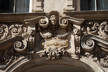 Ornate Baroque carving from the Cicek Pasaji area, Istanbul