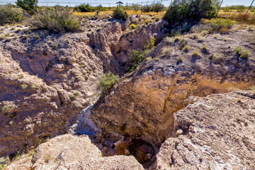 Numerous caves are located all over southeastern New Mexico as park of the family of the Carlsbad Caverns cave system. 
